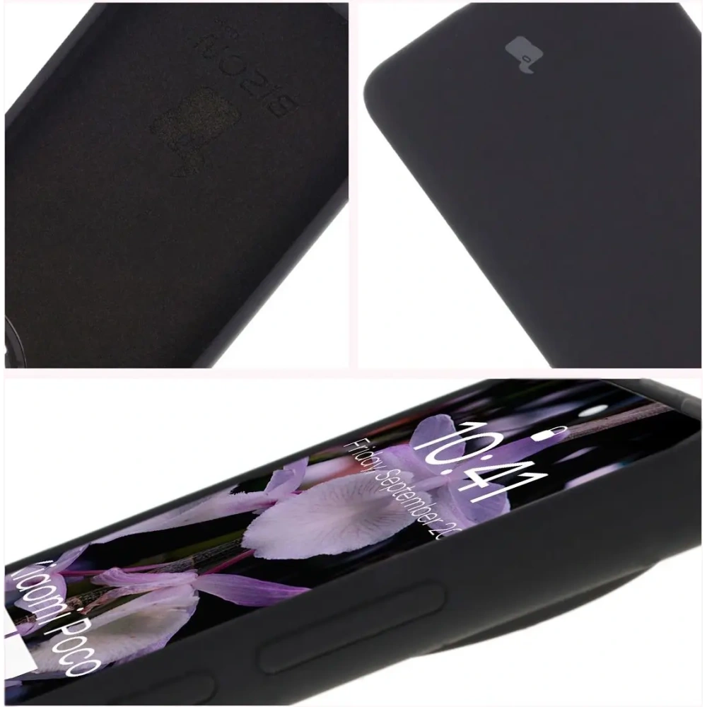 Silikonowe etui Bizon Soft Case do Xiaomi POCO F7 Ultra czarne