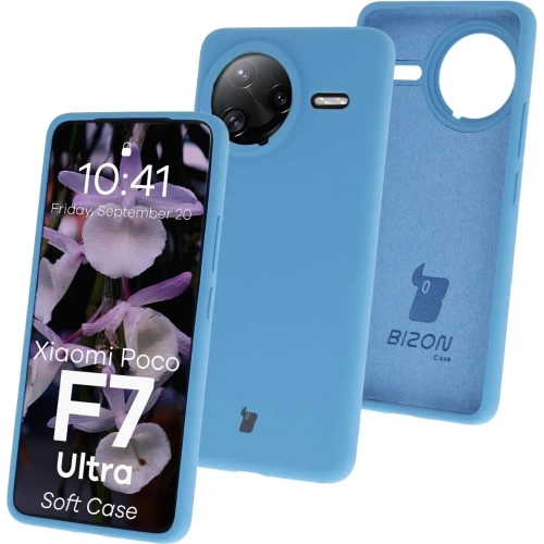 Kup Silikonowe etui Bizon Soft Case do Xiaomi POCO F7 Ultra niebieskie - BIZ9568 - {ean13} - Sklep Home Screen