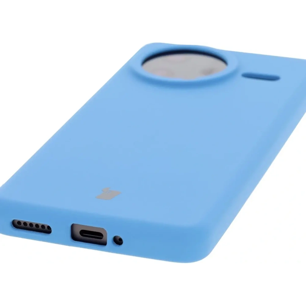 Silikonowe etui Bizon Soft Case do Xiaomi POCO F7 Ultra niebieskie