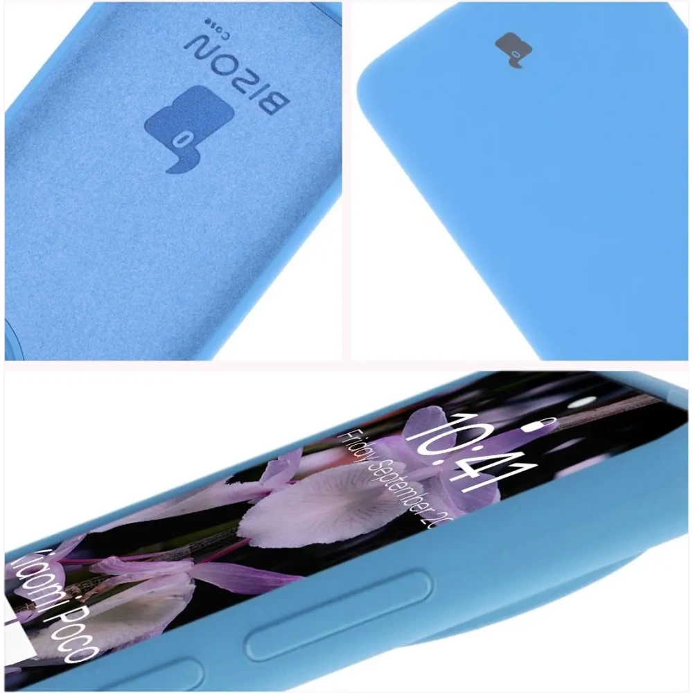 Silikonowe etui Bizon Soft Case do Xiaomi POCO F7 Ultra niebieskie