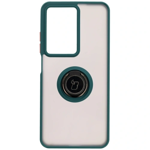 Kup Bizon Case Hybrid Ring Realme C75 4G / 14x 5G fumuriu cu un cadru verde închis - BIZ9570 - {ean13} - Sklep Home Screen