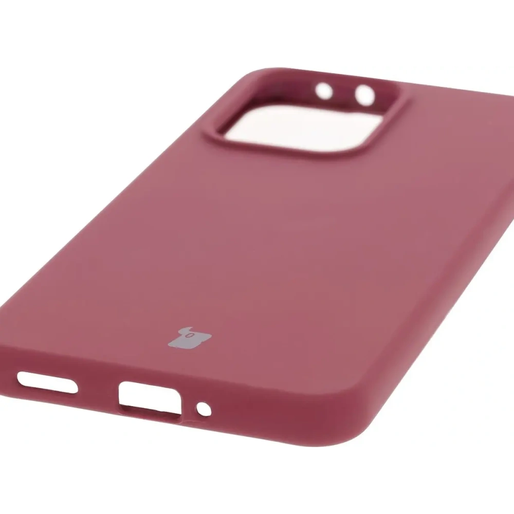 Silikonowe etui Bizon Soft Case do Oppo Reno13 Pro ciemnofioletowe