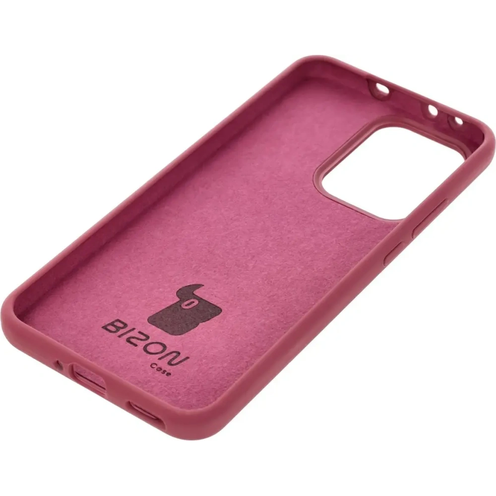 Silikonowe etui Bizon Soft Case do Oppo Reno13 Pro ciemnofioletowe