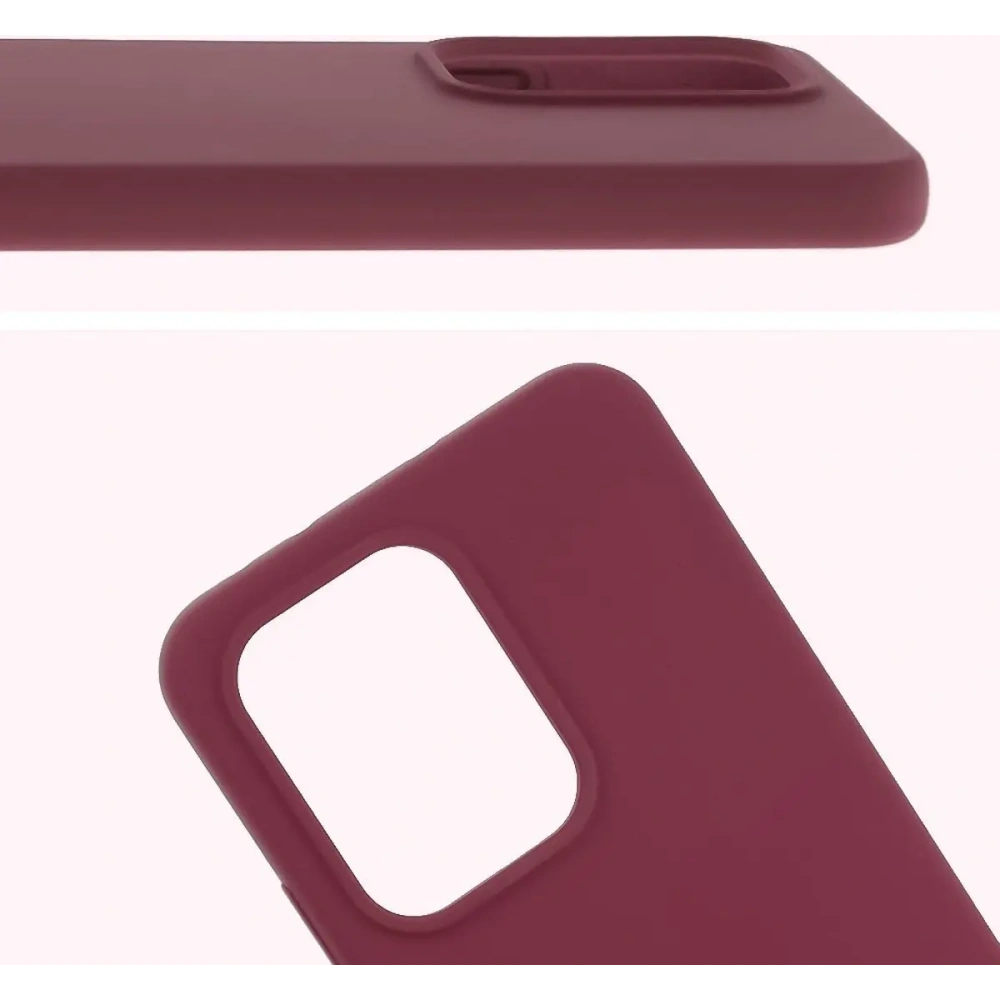 Silikonowe etui Bizon Soft Case do Oppo Reno13 Pro ciemnofioletowe