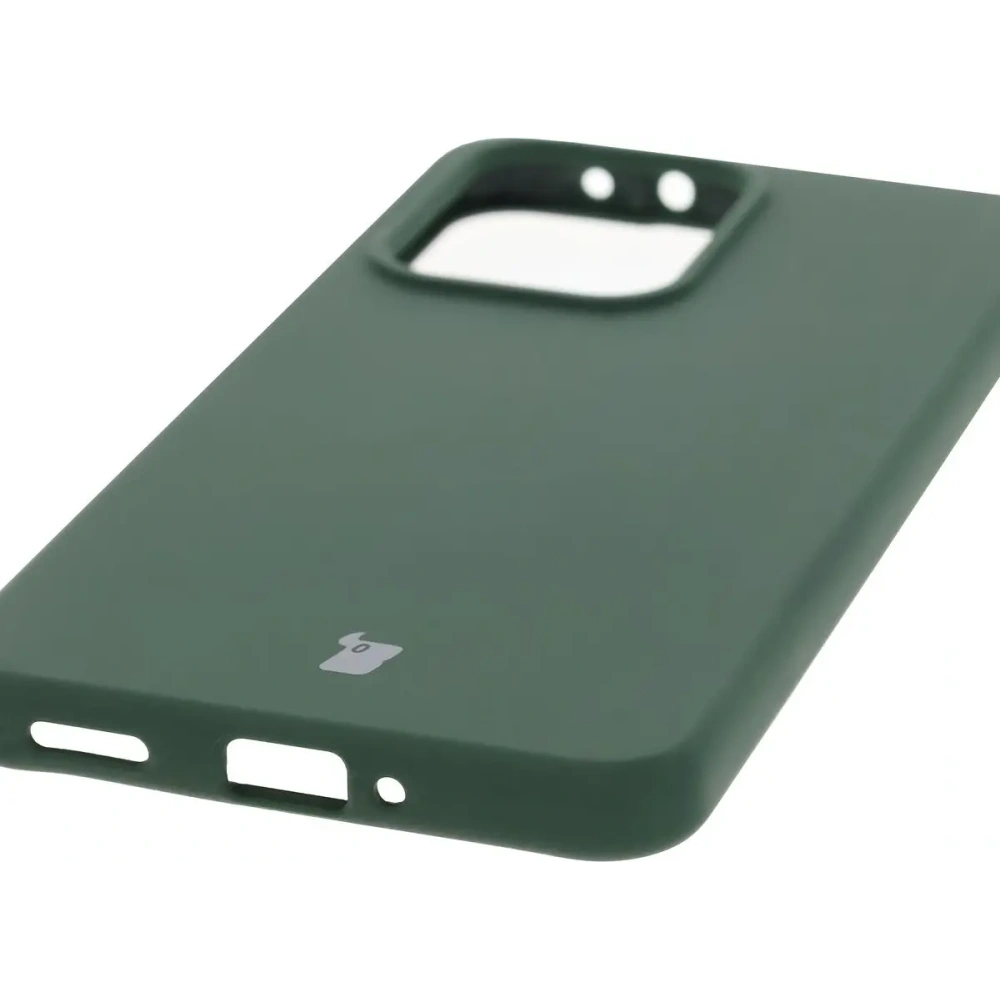 Silikonowe etui Bizon Soft Case do Oppo Reno13 Pro ciemnozielone