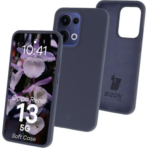 Kup Silikonowe etui Bizon Soft Case do Oppo Reno13 ciemnoniebieskie - BIZ9574 - {ean13} - Sklep Home Screen