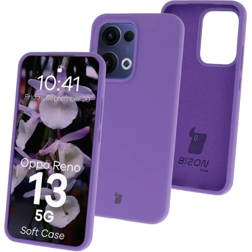 Kup Silikonowe etui Bizon Soft Case do Oppo Reno13 fioletowe - BIZ9577 - {ean13} - Sklep Home Screen