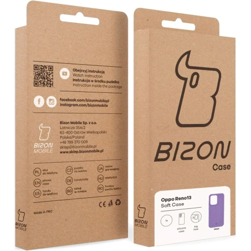 Kup Silikonowe etui Bizon Soft Case do Oppo Reno13 fioletowe - BIZ9577 - {ean13} - Sklep Home Screen