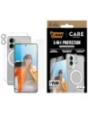 Zestaw ochronny 3w1 etui + szkło prywatyzujące na ekran + szkło na aparat CARE by PanzerGlass Flagship do Samsung Samsung Galaxy S25 Edge