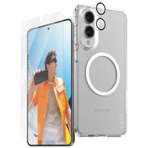 Kup Zestaw ochronny 3w1 etui + szkło prywatyzujące na ekran + szkło na aparat CARE by PanzerGlass Flagship do Samsung Samsung Galaxy S25 Edge - PZG1035 - {ean13} - Sklep Home Screen