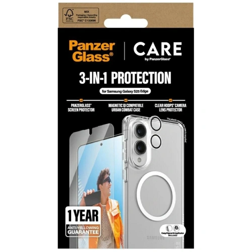 Kup CARE od PanzerGlass Flagship 3v1 Set Samsung Samsung Galaxy S25 Edge - PZG1035 - {ean13} - Sklep Home Screen