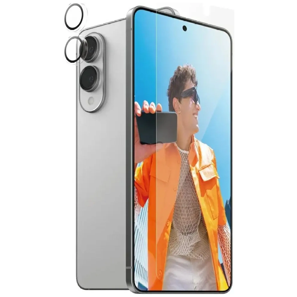 Zestaw ochronny 2w1 szkło hartowane + szkło na aparat PanzerGlass Hoops+UWF do Samsung Samsung Galaxy S25 Edge