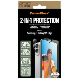 Kup Zestaw ochronny 2w1 szkło hartowane + szkło na aparat PanzerGlass Hoops+UWF do Samsung Samsung Galaxy S25 Edge - PZG1036 - {ean13} - Sklep Home Screen