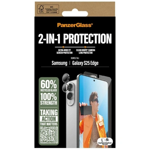 Buy PanzerGlass Hoops+UWF 2in1 Set Samsung Samsung Galaxy S25 Edge - PZG1036 - {ean13} - Home Screen Store Europe