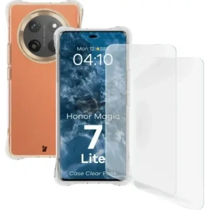 Kup Husa flexibilă Bizon Case Clear Pack + 2x folie de protecție pentru ecran Honor Magic7 Lite - BIZ9581 - {ean13} - Sklep Home Screen
