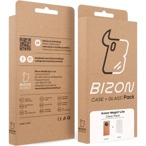Kup Etui + 2x folia na ekran Bizon Case Clear Pack do Honor Magic7 Lite - BIZ9581 - {ean13} - Sklep Home Screen