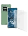 Bizon Case Clear Pack husă flexibilă + 2x folie de protecție ecran OnePlus 13