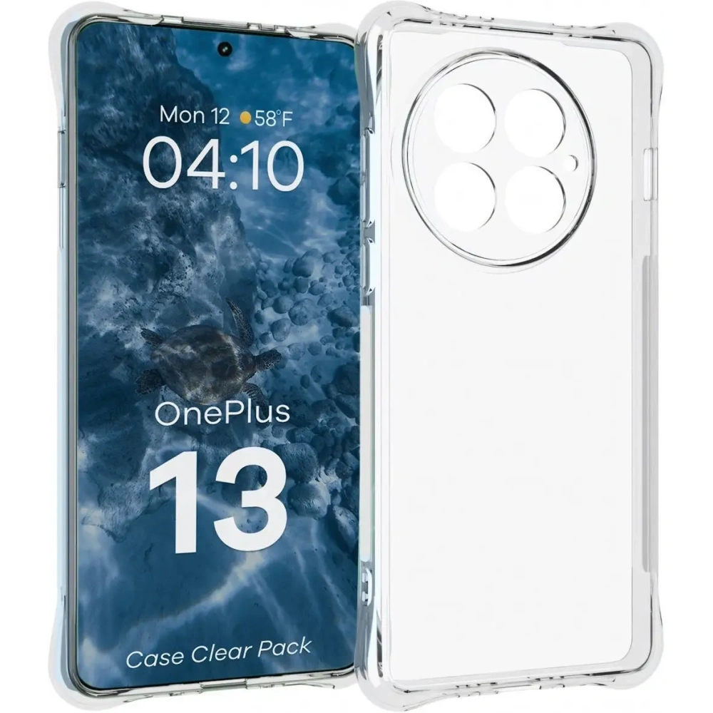 Etui + 2x folia na ekran Bizon Case Clear Pack do OnePlus 13
