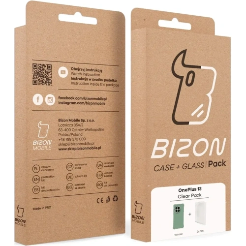 Kup Etui + 2x folia na ekran Bizon Case Clear Pack do OnePlus 13 - BIZ9582 - {ean13} - Sklep Home Screen