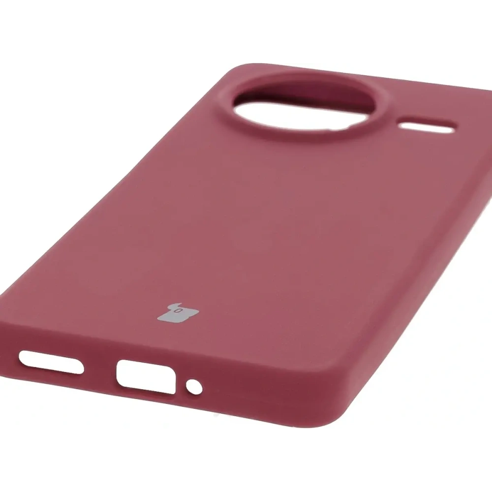 Silikonowe etui Bizon Soft Case do Xiaomi POCO F7 Pro ciemnofioletowe