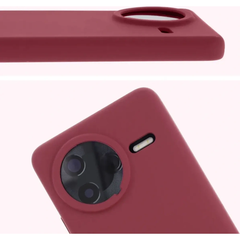 Silikonowe etui Bizon Soft Case do Xiaomi POCO F7 Pro ciemnofioletowe