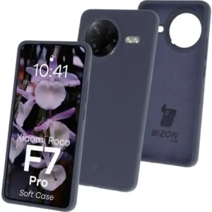 Kup Silikonowe etui Bizon Soft Case do Xiaomi POCO F7 Pro ciemnoniebieskie - BIZ9585 - {ean13} - Sklep Home Screen