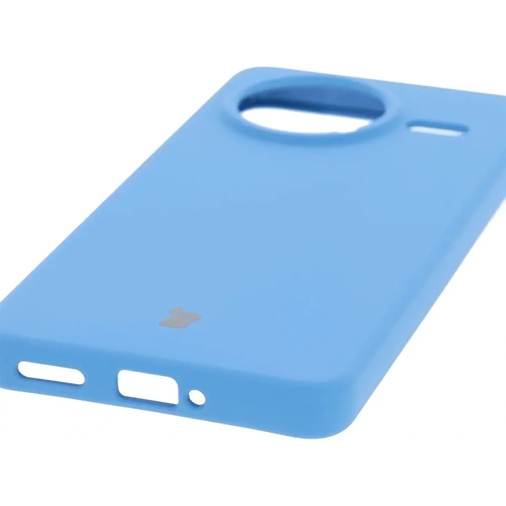 Silikonowe etui Bizon Soft Case do Xiaomi POCO F7 Pro niebieskie