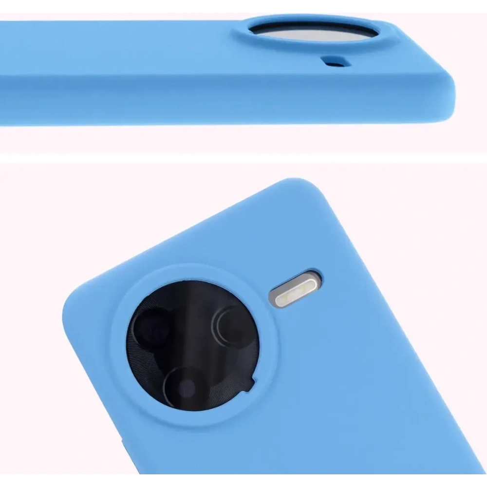 Silikonowe etui Bizon Soft Case do Xiaomi POCO F7 Pro niebieskie