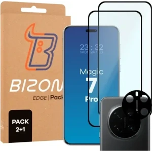 Kup Bizon Edge 3D Pack 2x tvrzené sklo + 1x ochrana objektivu Honor Magic7 Pro - BIZ9587 - {ean13} - Sklep Home Screen