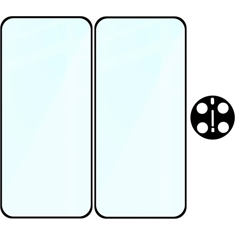 2x szkło na ekran + 1x na aparat Bizon Edge 3D Pack do Honor Magic7 Pro