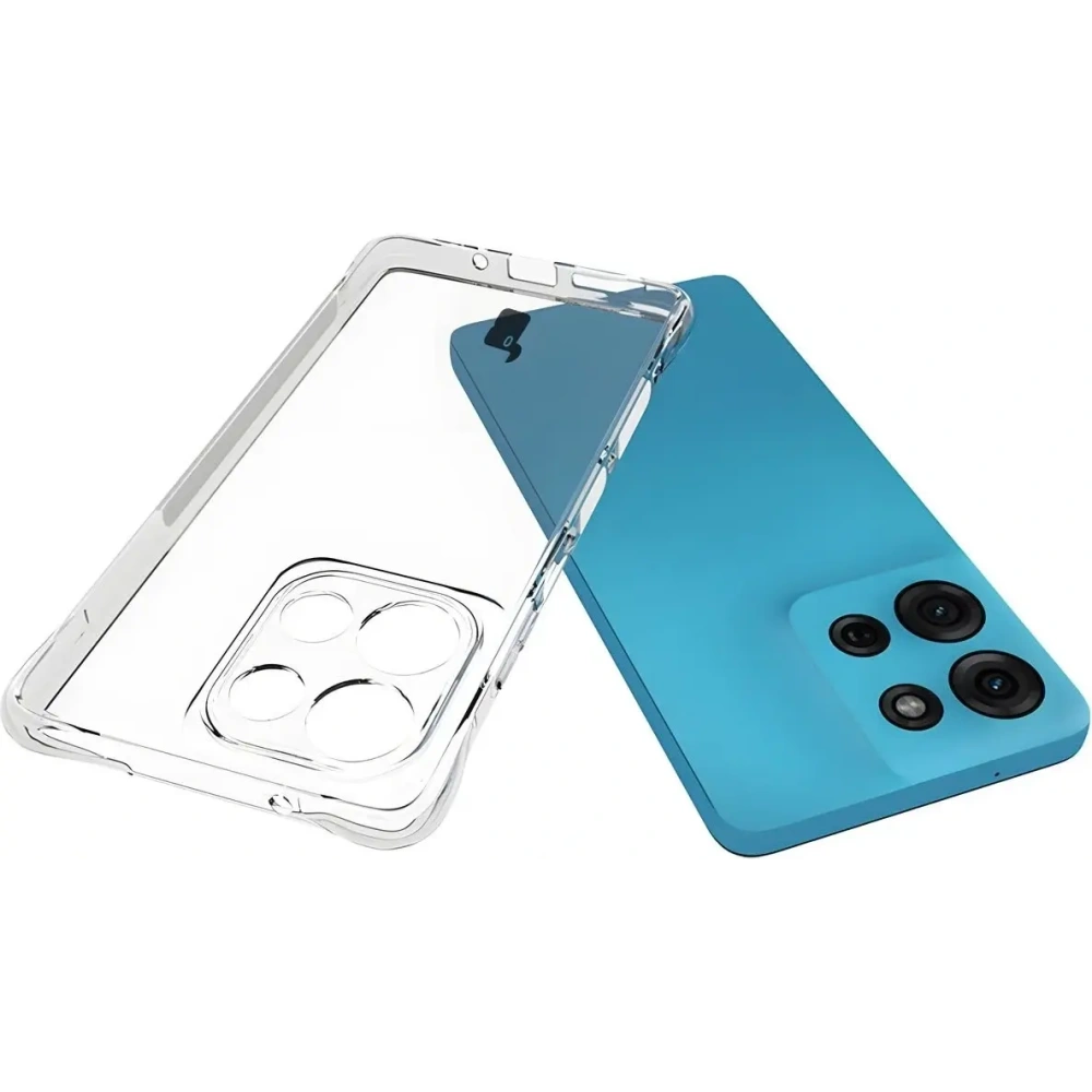 Etui + 2x folia na ekran Bizon Case Clear Pack do Motorola Moto G75 5G