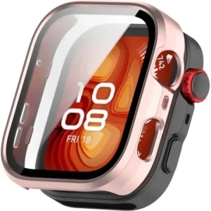 Kup Etui ze szkłem do zegarka Bizon Case+Glass Watch do Huawei Watch Fit 4 Pro satynowo różowe - BIZ9591 - {ean13} - Sklep Home Screen