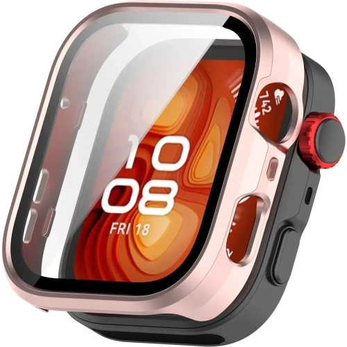 Kup Bizon Case+Üveg Óra Huawei Watch Fit 4 Pro selyem rózsaszín - BIZ9591 - {ean13} - Sklep Home Screen
