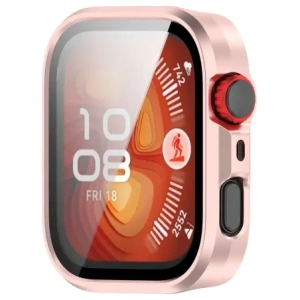 Kup Etui ze szkłem do zegarka Bizon Case+Glass Watch do Huawei Watch Fit 4 Pro satynowo różowe - BIZ9591 - {ean13} - Sklep Home Screen