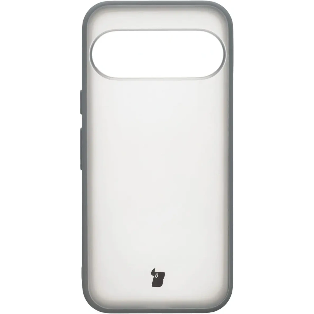 Etui Bizon Case Angelo do Google Pixel 10 / 10 Pro półprzezroczyste z szarą ramką