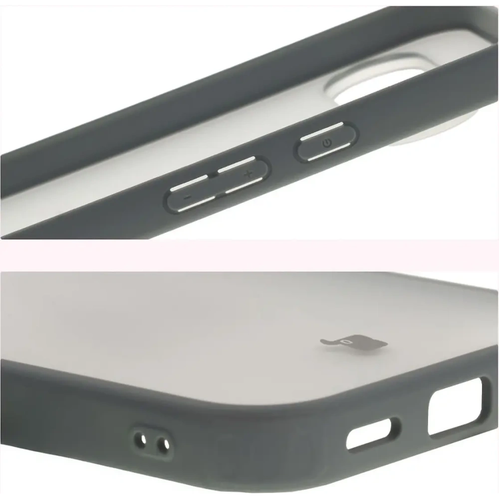 Etui Bizon Case Angelo do Google Pixel 10 / 10 Pro półprzezroczyste z szarą ramką