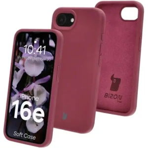 Kup Silikonowe etui Bizon Soft Case do Apple iPhone 16e ciemnofioletowe - BIZ9595 - {ean13} - Sklep Home Screen