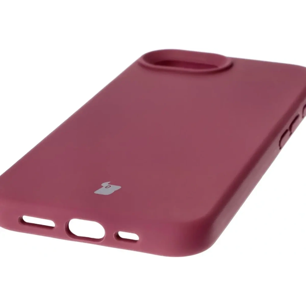 Silikonowe etui Bizon Soft Case do Apple iPhone 16e ciemnofioletowe