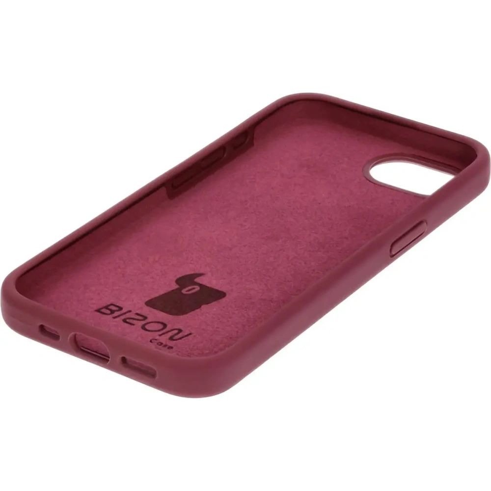 Silikonowe etui Bizon Soft Case do Apple iPhone 16e ciemnofioletowe