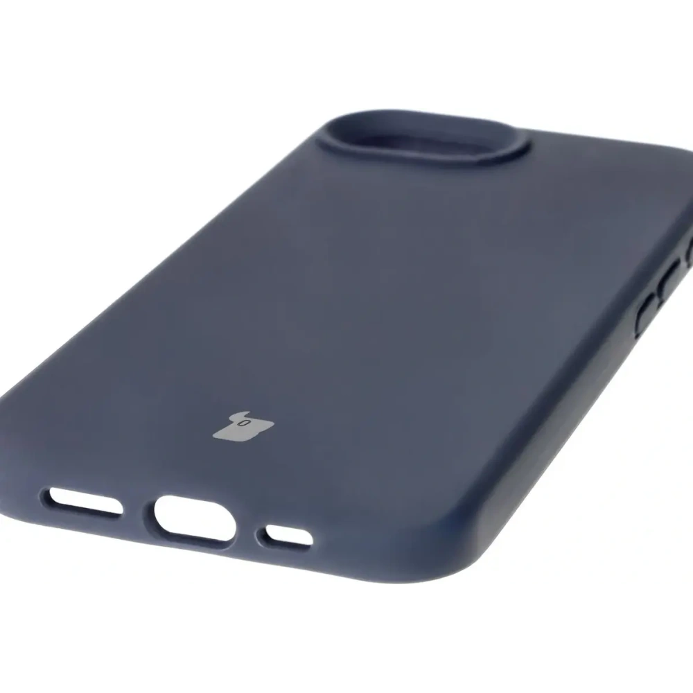 Silikonowe etui Bizon Soft Case do Apple iPhone 16e ciemnoniebieskie