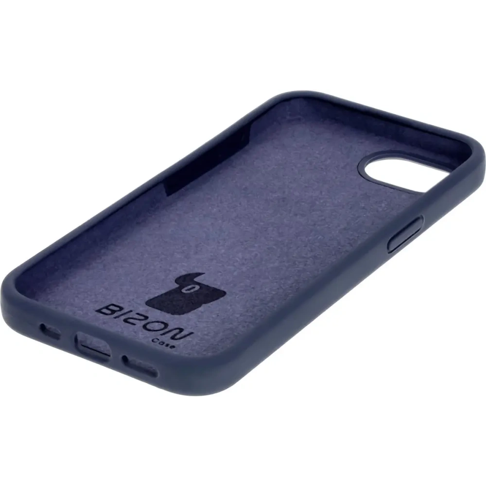 Silikonowe etui Bizon Soft Case do Apple iPhone 16e ciemnoniebieskie