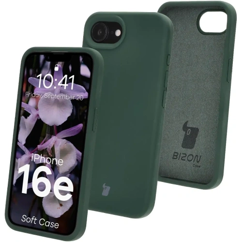 Kup Silikonowe etui Bizon Soft Case do Apple iPhone 16e ciemnozielone - BIZ9597 - {ean13} - Sklep Home Screen