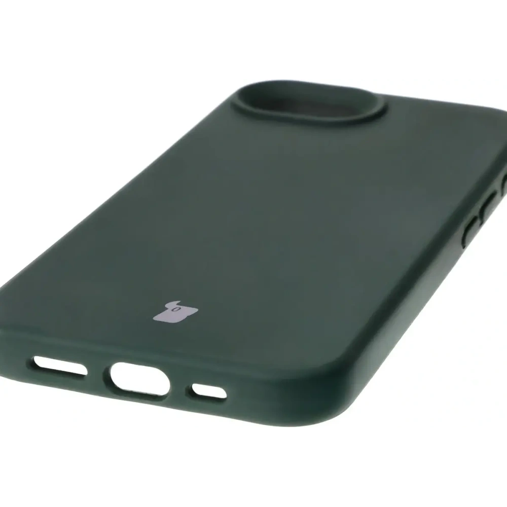 Silikonowe etui Bizon Soft Case do Apple iPhone 16e ciemnozielone