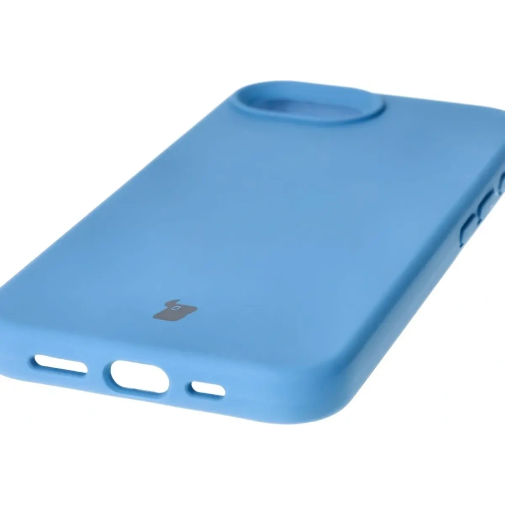 Silikonowe etui Bizon Soft Case do Apple iPhone 16e niebieskie