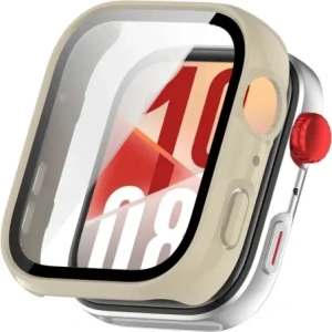 Kup Etui ze szkłem do zegarka Bizon Case+Glass Watch do Huawei Watch Fit 4 beżowe - BIZ9600 - {ean13} - Sklep Home Screen
