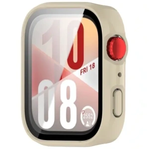 Kup Etui ze szkłem do zegarka Bizon Case+Glass Watch do Huawei Watch Fit 4 beżowe - BIZ9600 - {ean13} - Sklep Home Screen