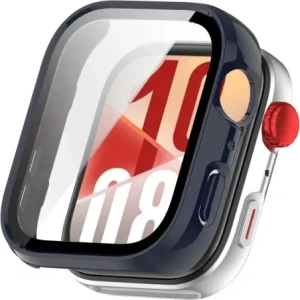 Kup Etui ze szkłem do zegarka Bizon Case+Glass Watch do Huawei Watch Fit 4 niebieskie - BIZ9601 - {ean13} - Sklep Home Screen