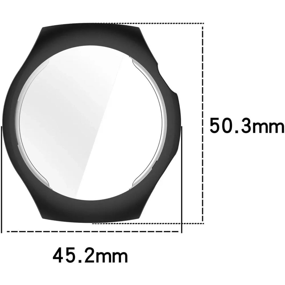 Etui z osłoną ekranu Bizon Case Watch Felipe do Huawei Watch 5 42mm czarne
