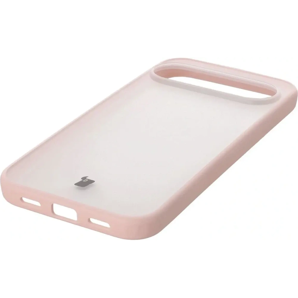 Etui Bizon Case Angelo do Google Pixel 10 Pro XL półprzezroczyste z różową ramką