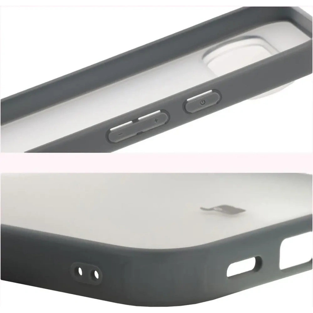 Etui Bizon Case Angelo do Google Pixel 10 Pro XL półprzezroczyste z szarą ramką